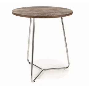 Стол журнальный SIGNAL ALTA B орех/хром 45